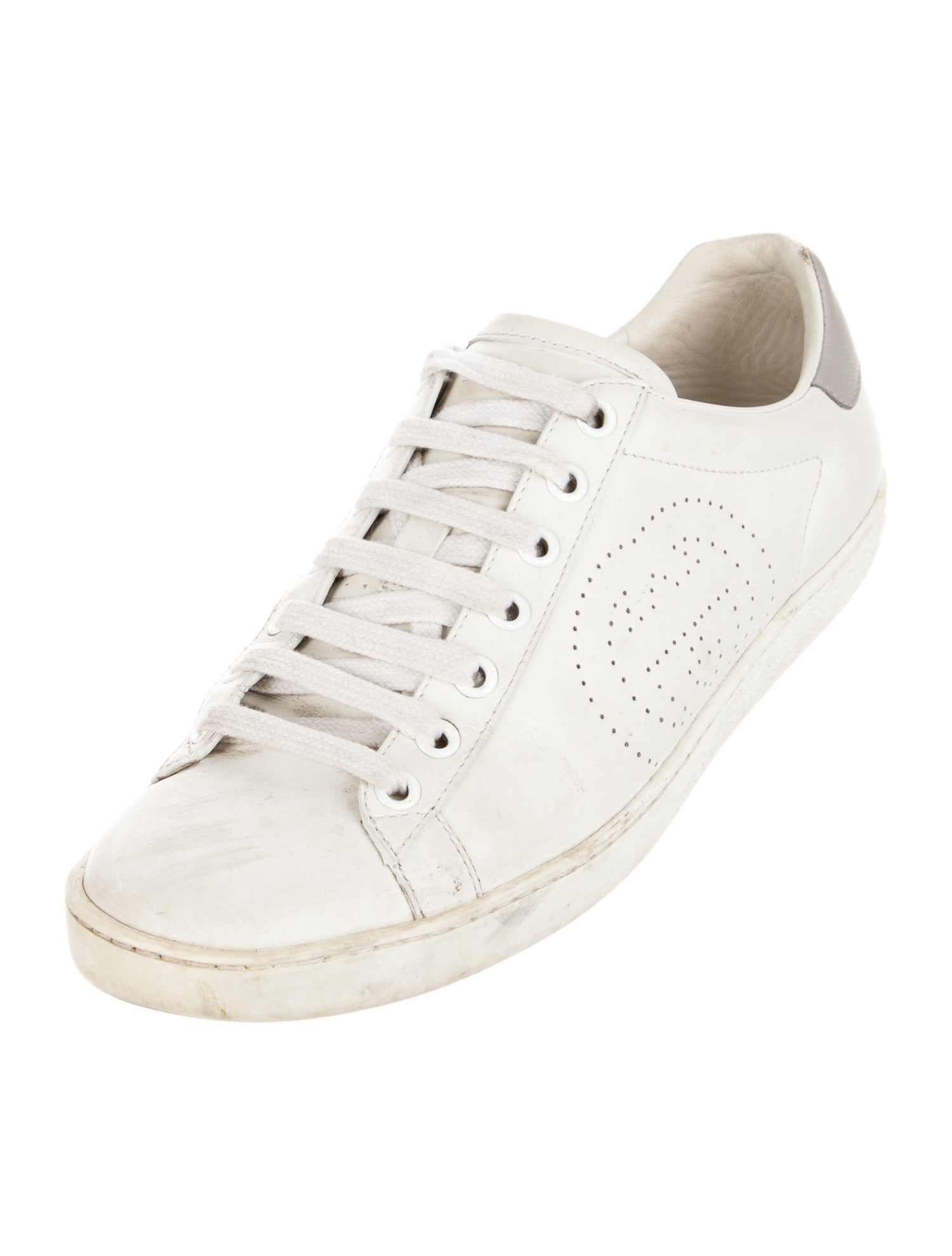 Gucci Interlocking G Logo Leather Sneakers